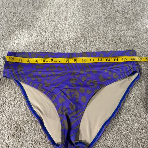 Victoria's Secret Animal Print Bikini Swim Bottoms Women's Size Medium Purple - Picture 7 of 8